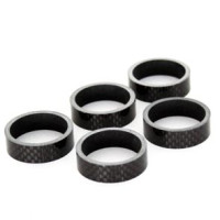 HZB SPACERS 28.6 MM 1-1/8 INCH OVERSIZED 5 MM CARBON 5 STUKS 6500031